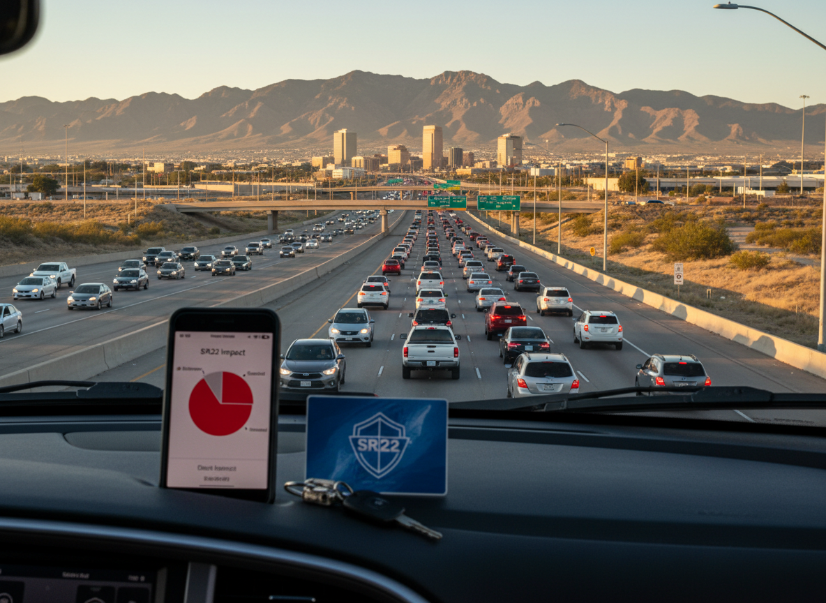 How SR22 Coverage Affects Premiums on I-40 Commuters